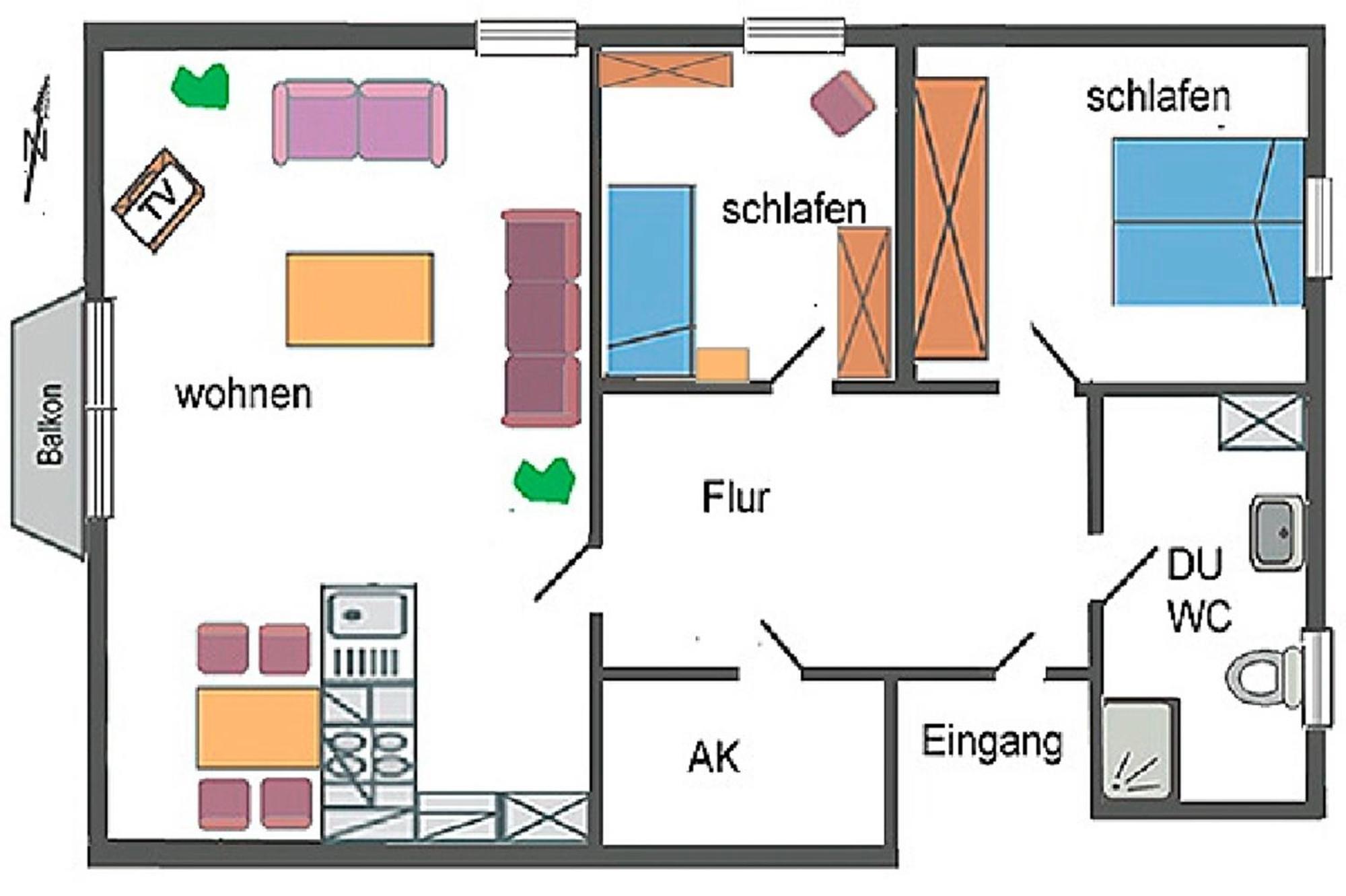 Kranich Iii, Whg 14 Apartment Zingst Luaran gambar
